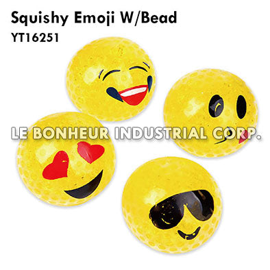 Squishy Emoji W/Bead