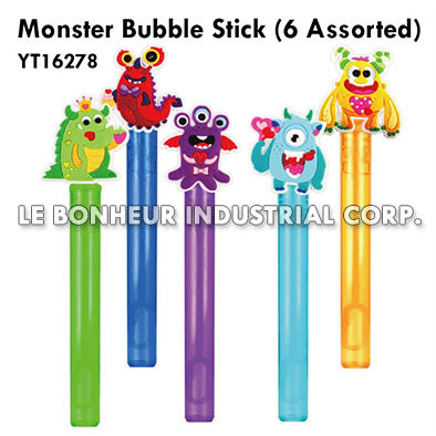 Monster Bubble Stick (6 Assorted)