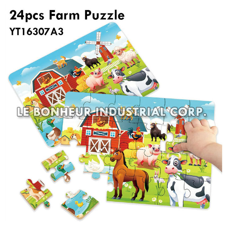 24pcs Farm Puzzle
