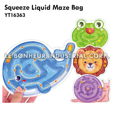 Squeeze Liquid Maze Bag