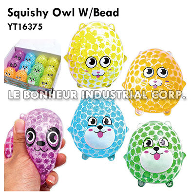 Squishy Owl W/Bead