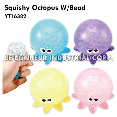 Squishy Octopus W/Bead