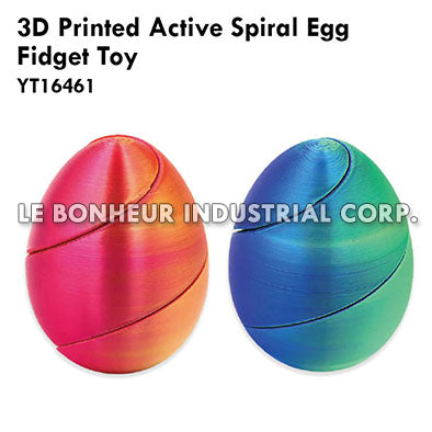3D Printed Active Spiral Egg Fidget Toy