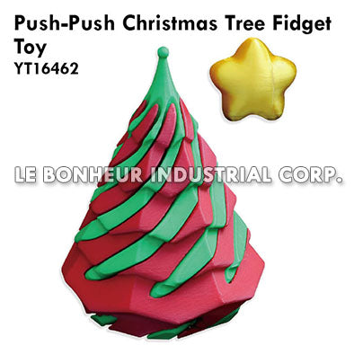 Push-Push Christmas Tree Fidget Toy