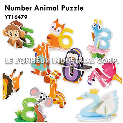 Number Animal Puzzle