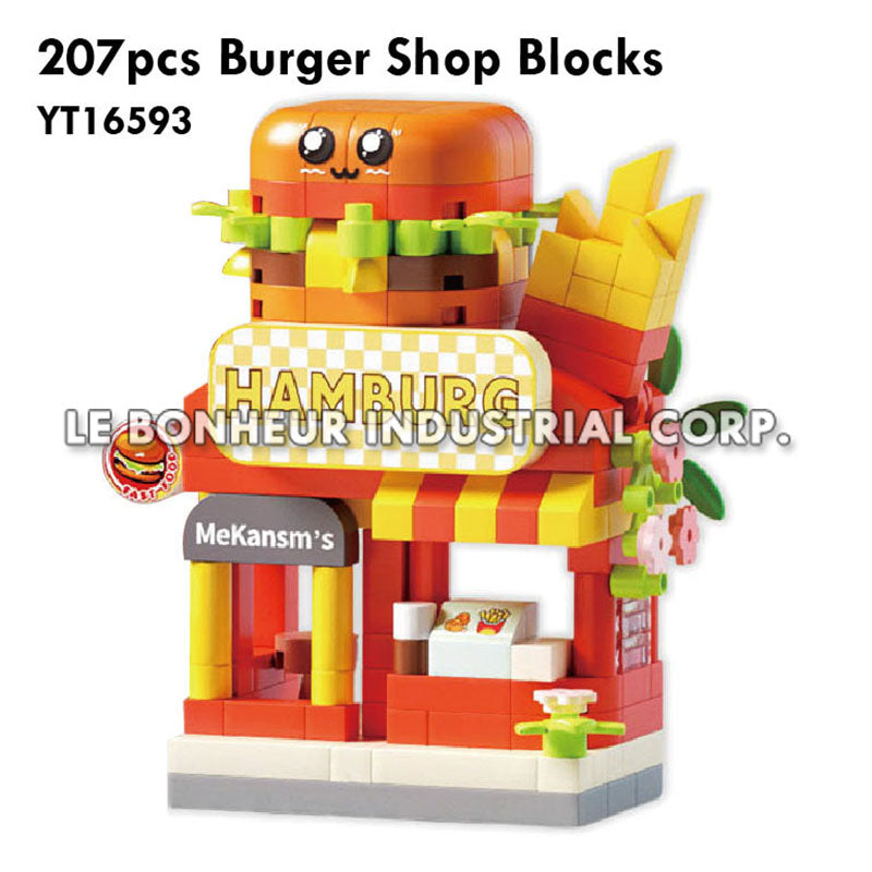 207pcs Burger Shop Blocks