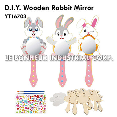 D.I.Y. Wooden Rabbit Mirror