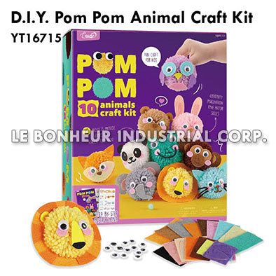 D.I.Y. Pom Pom Animal Craft Kit