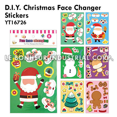 D.I.Y. Christmas Face Changer Stickers