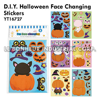 D.I.Y. Halloween Face Changing Stickers