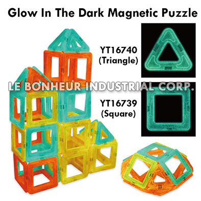 Glow In The Dark Triangle Magnetic Puzzle