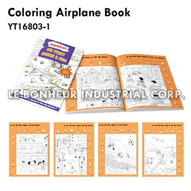 Coloring Airplane Book
