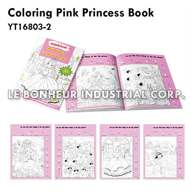 Coloring Pink Princess Book