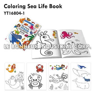 Coloring Sea Life Book