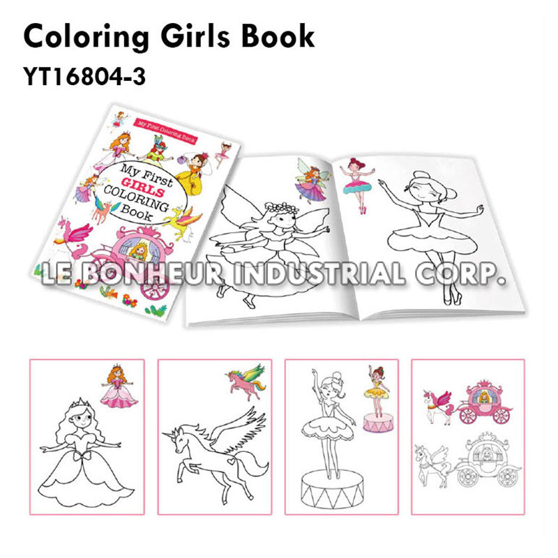 Coloring Girls Book