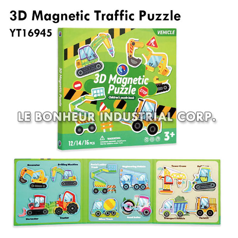 3D Magnetic Traffic Puzzle