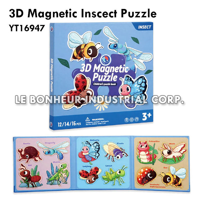 3D Magnetic Inscect Puzzle