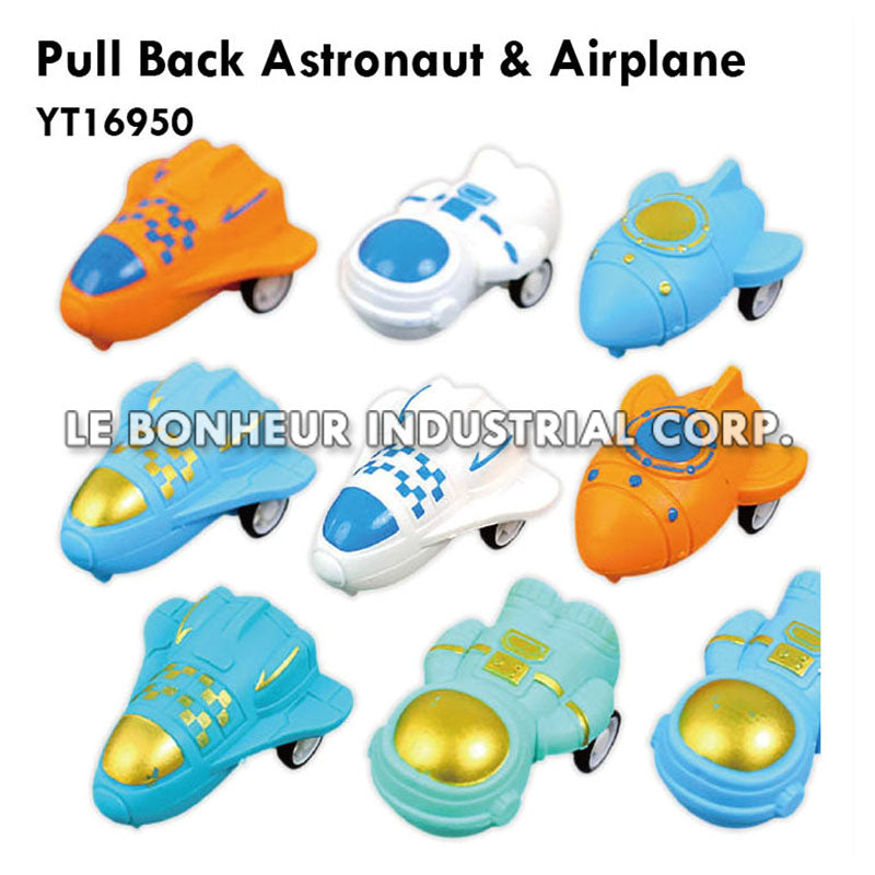 Pull Back Astronaut & Airplane