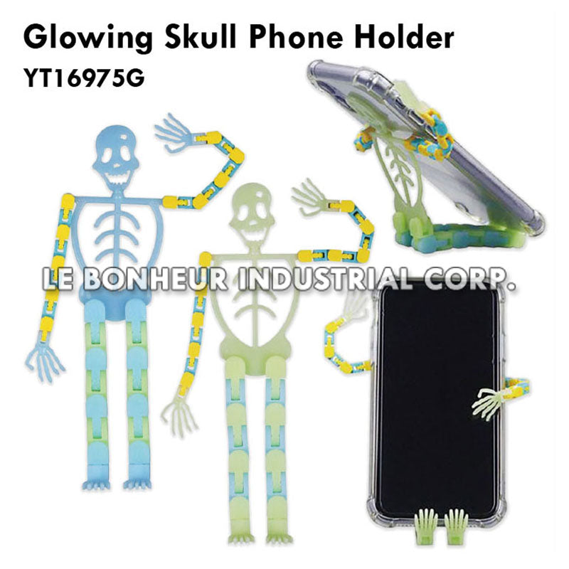 Glowing Skull Phone Holder