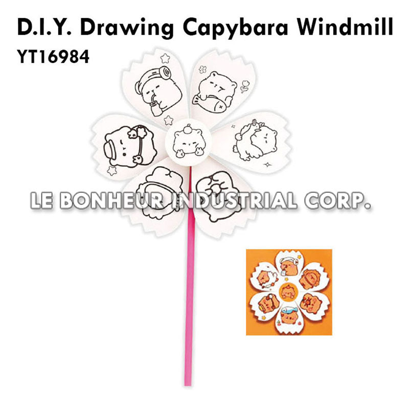 D.I.Y. Drawing Capybara Windmill