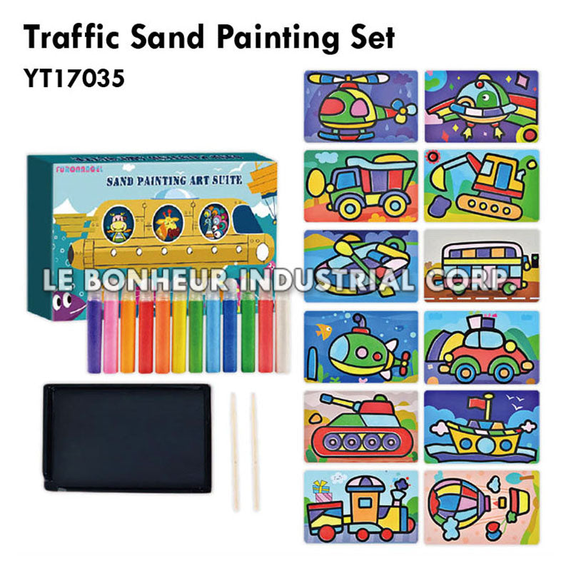 Traffic Sand Painting Set