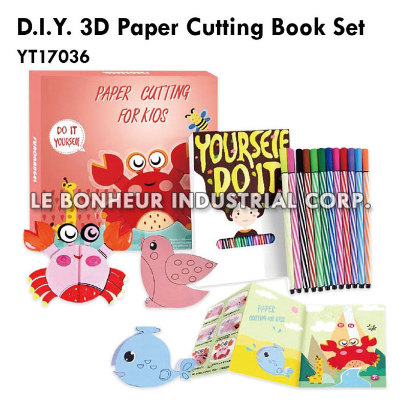 D.I.Y. 3D Paper Cutting Book Set