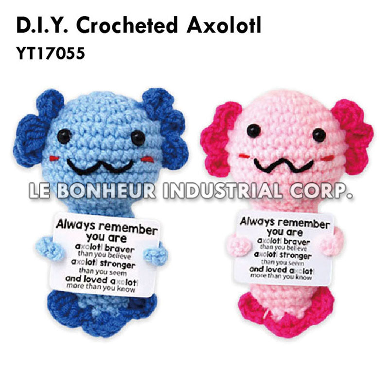D.I.Y. Crocheted Axolotl