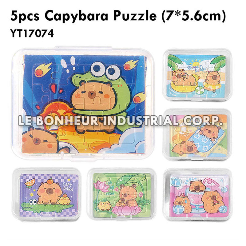 5pcs Capybara Puzzle