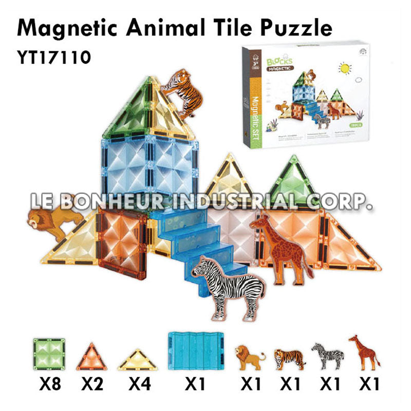 Magnetic Animal Tile Puzzle
