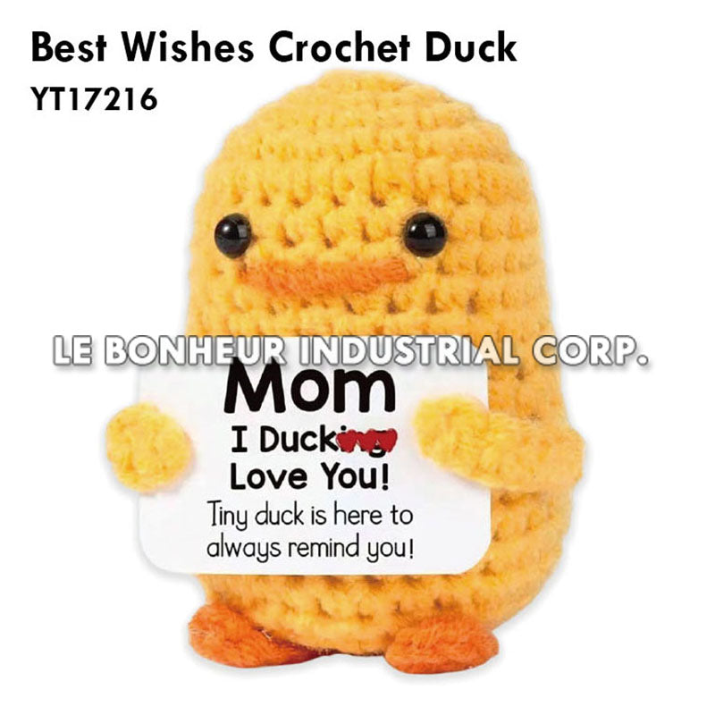 Best Wishes Crochet Duck