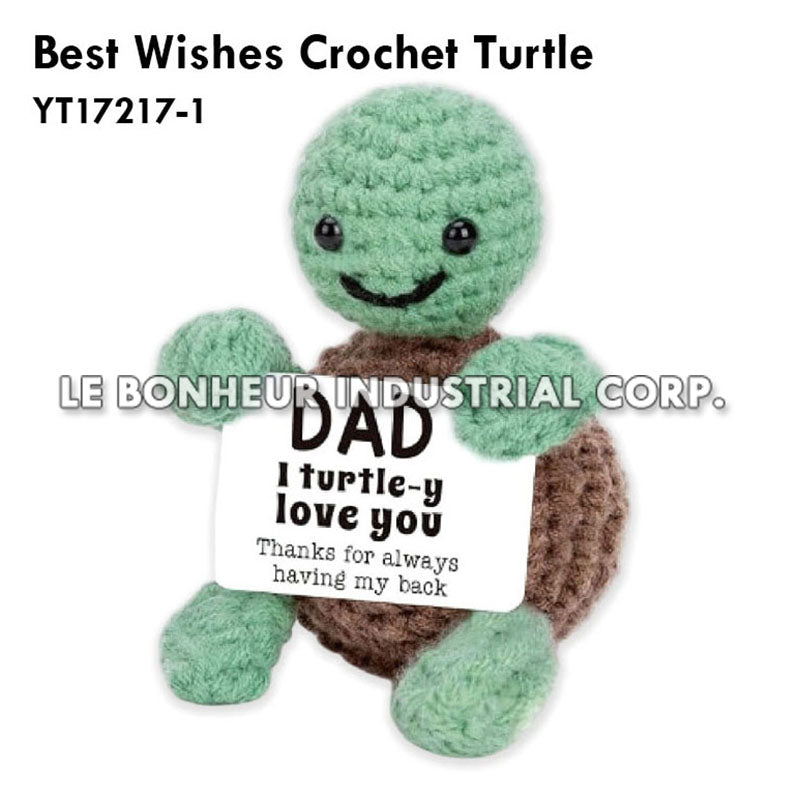 Best Wishes Crochet Turtle