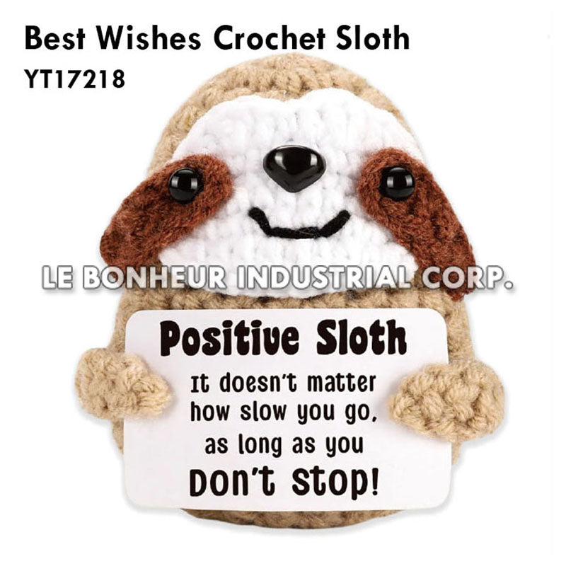 Best Wishes Crochet Sloth