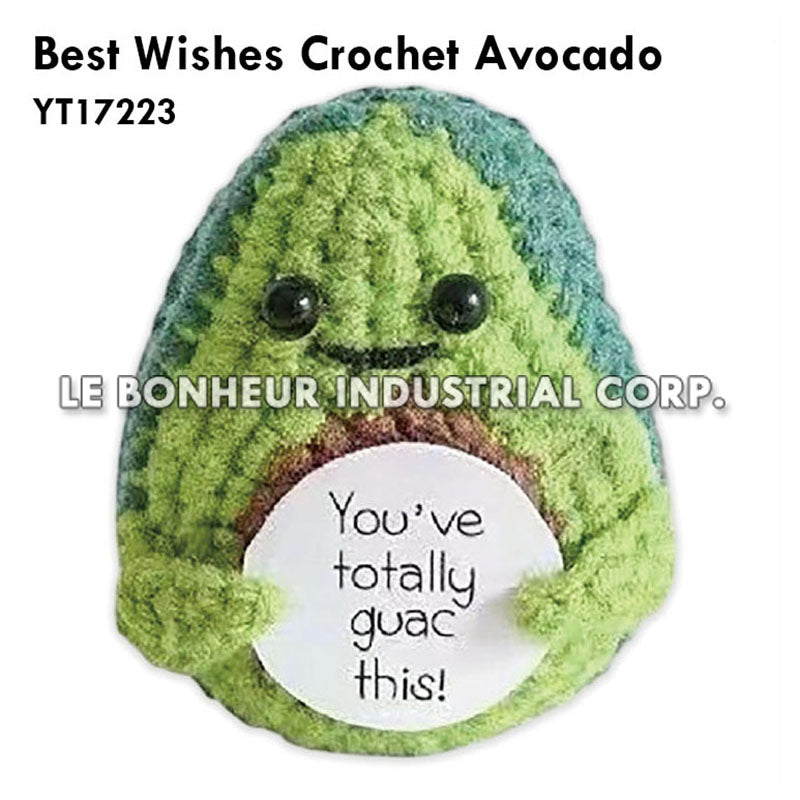Best Wishes Crochet Avocado