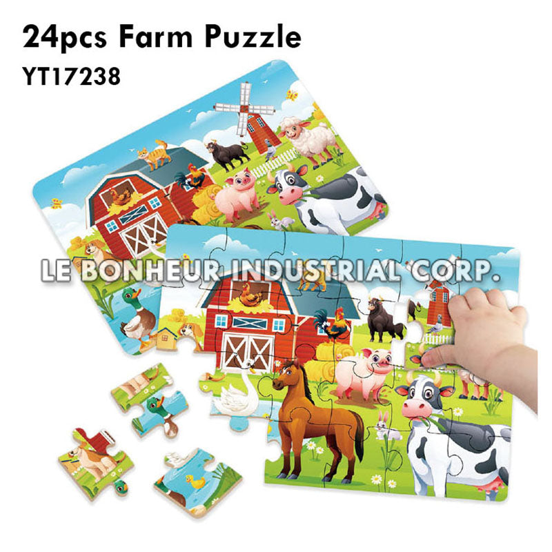 24pcs Farm Puzzle