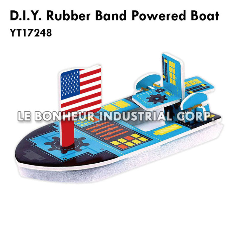 D.I.Y. Rubber Band Powered Boat