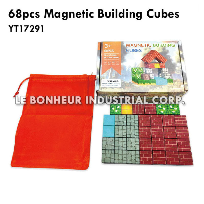 68pcs Magnetic Building Cubes