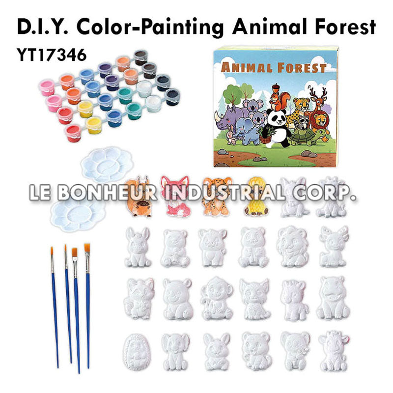 D.I.Y. Color-Painting Animal Forest