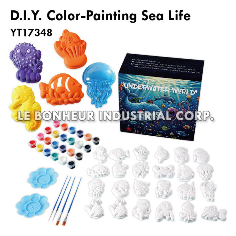 D.I.Y. Color-Painting Sea Life