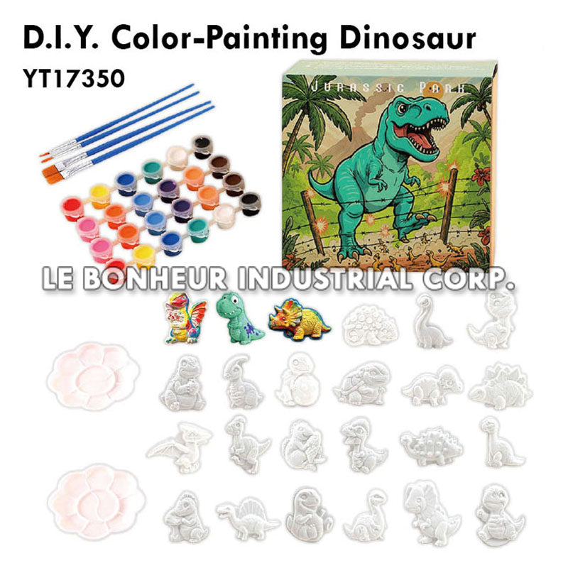 D.I.Y. Color-Painting Dinosaur