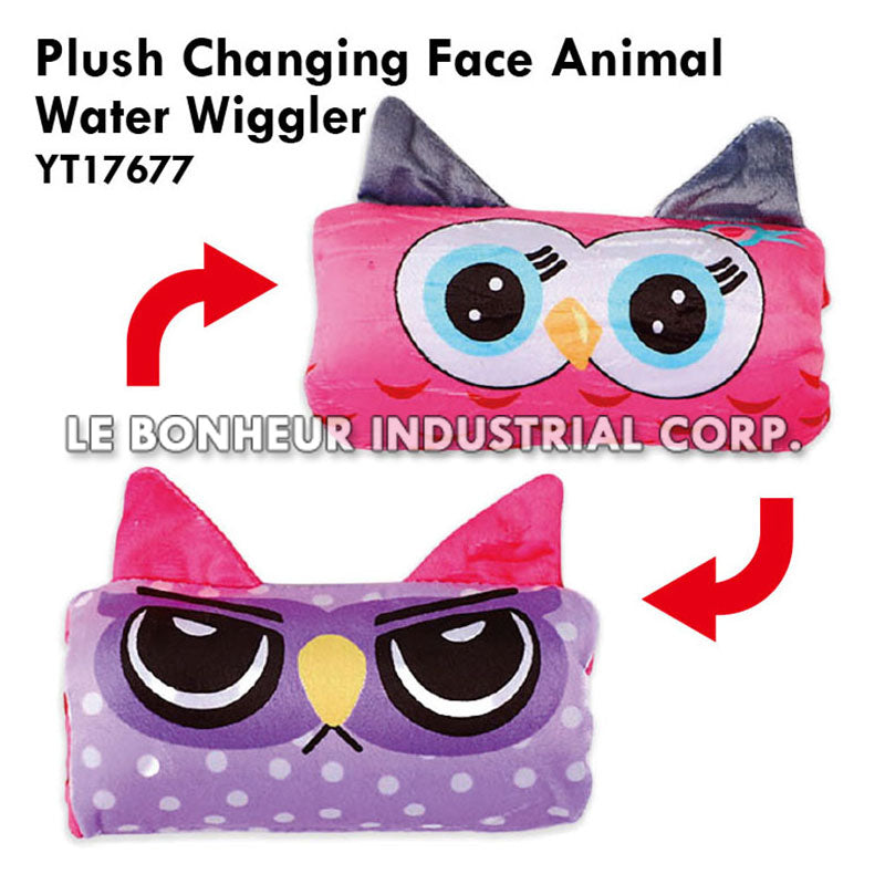 Plush Changing Face Animal Water Wiggler