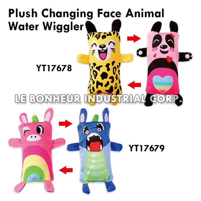 Plush Changing Face Animal Water Wiggler
