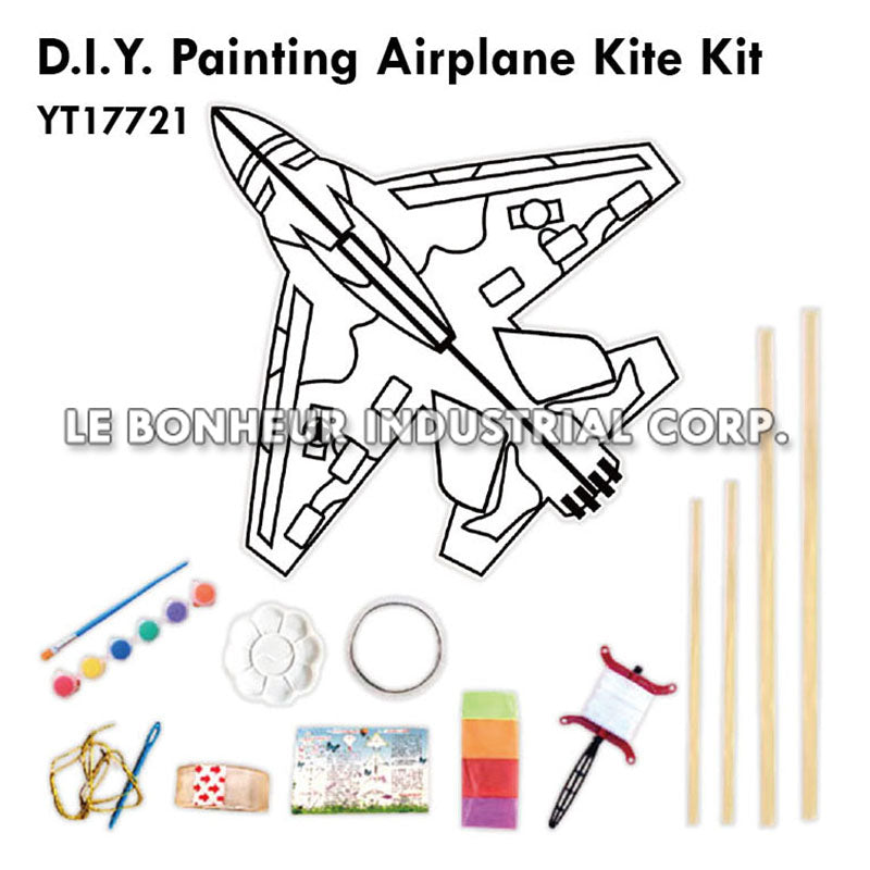 D.I.Y. Painting Airplane Kite Kit