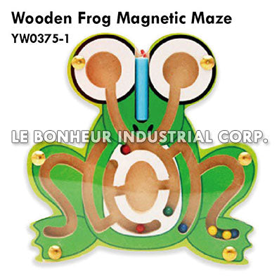 Wooden Frog Magnetic Maze