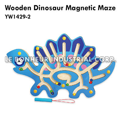 Wooden Dinosaur Magnetic Maze