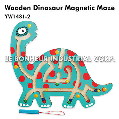 Wooden Dinosaur Magnetic Maze