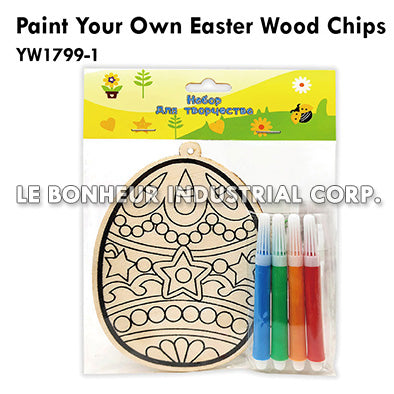 Paint Your Own Easter Wood Chips