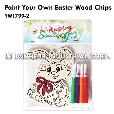 Paint Your Own Easter Wood Chips
