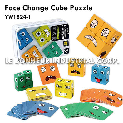 Face Change Cube Puzzle