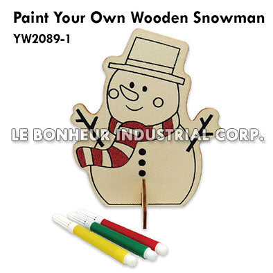 Paint Your Own Wooden Snowman