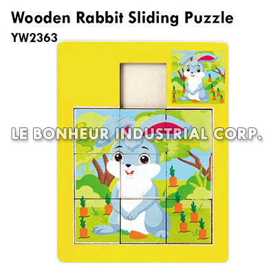 Wooden Rabbit Sliding Puzzle